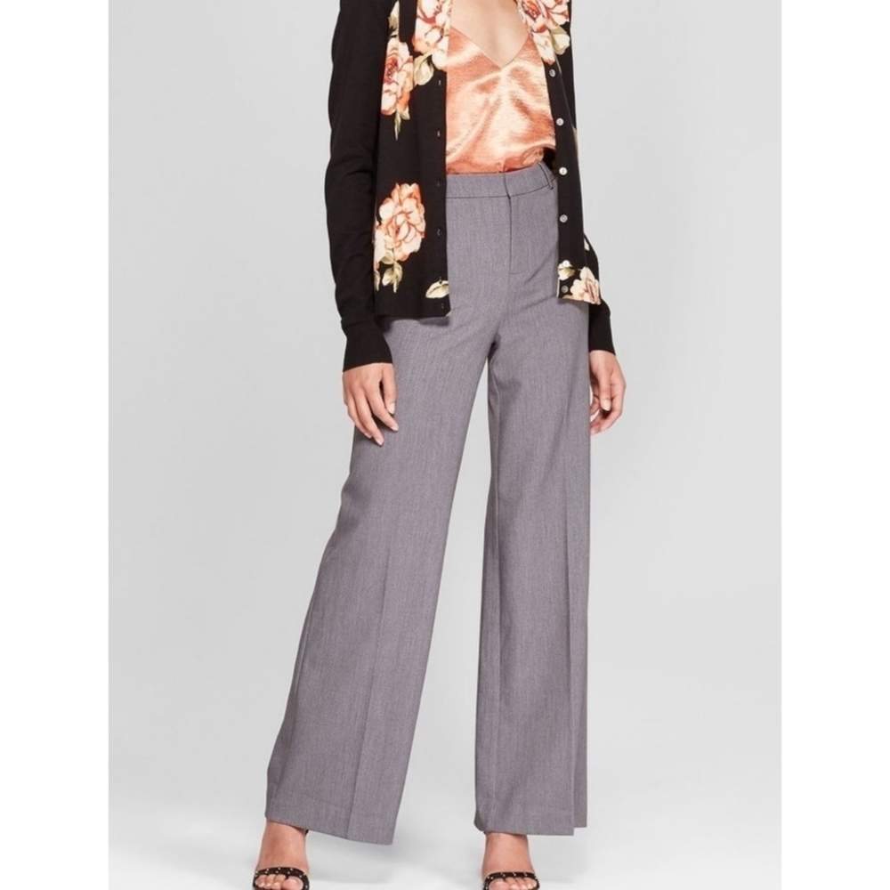 A New Day High Rise Wide Leg Pants Gray Size 10